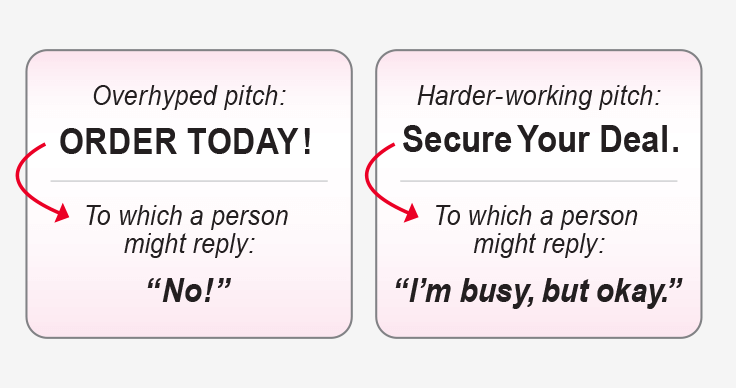 Overhyped pitch vs. harder-working pitch